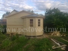 строительство брусовых бань. Новгородская область.