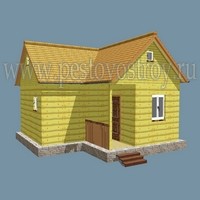 брусовые бани с крыльцом