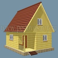 бани из бруса с крыльцом
