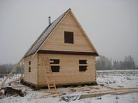  Деревянный брусовой дом 6x6