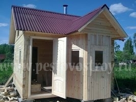 брусовые бани с эркером