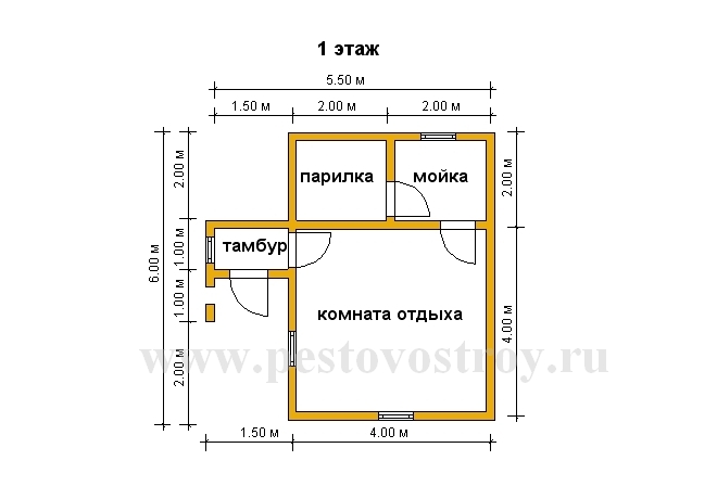 проект бани
