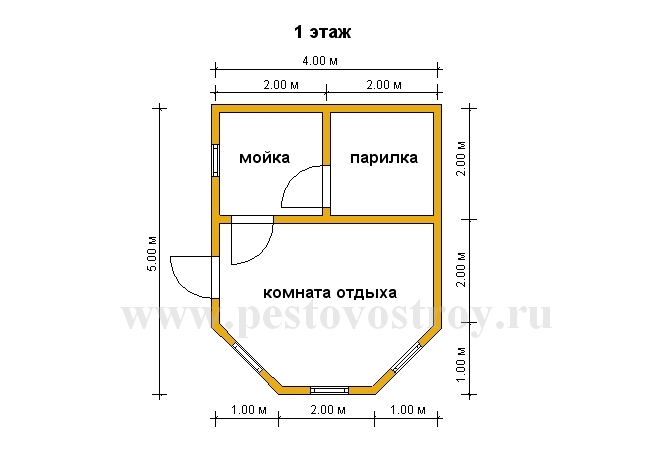 проект бани