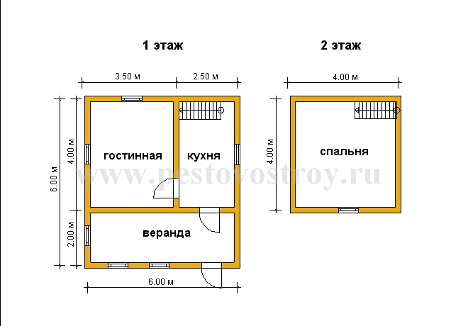 проект дома 6х6
