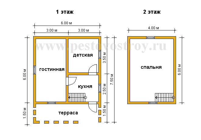 проект дома с террасой